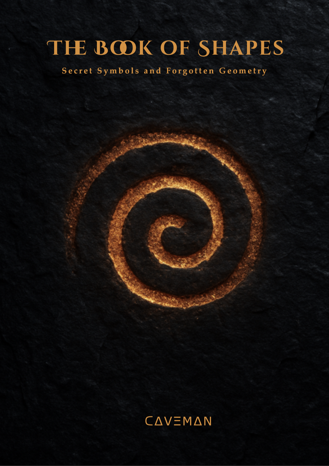 Book of Shapes – sample page cover with golden spiral symbol